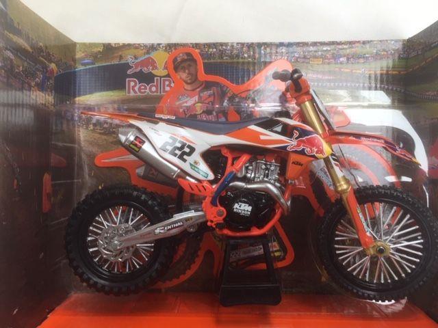 KTM SXF 450 Antonio Cairoli #222 Legend Edition 450 2018 1:10 Scale Model Toy